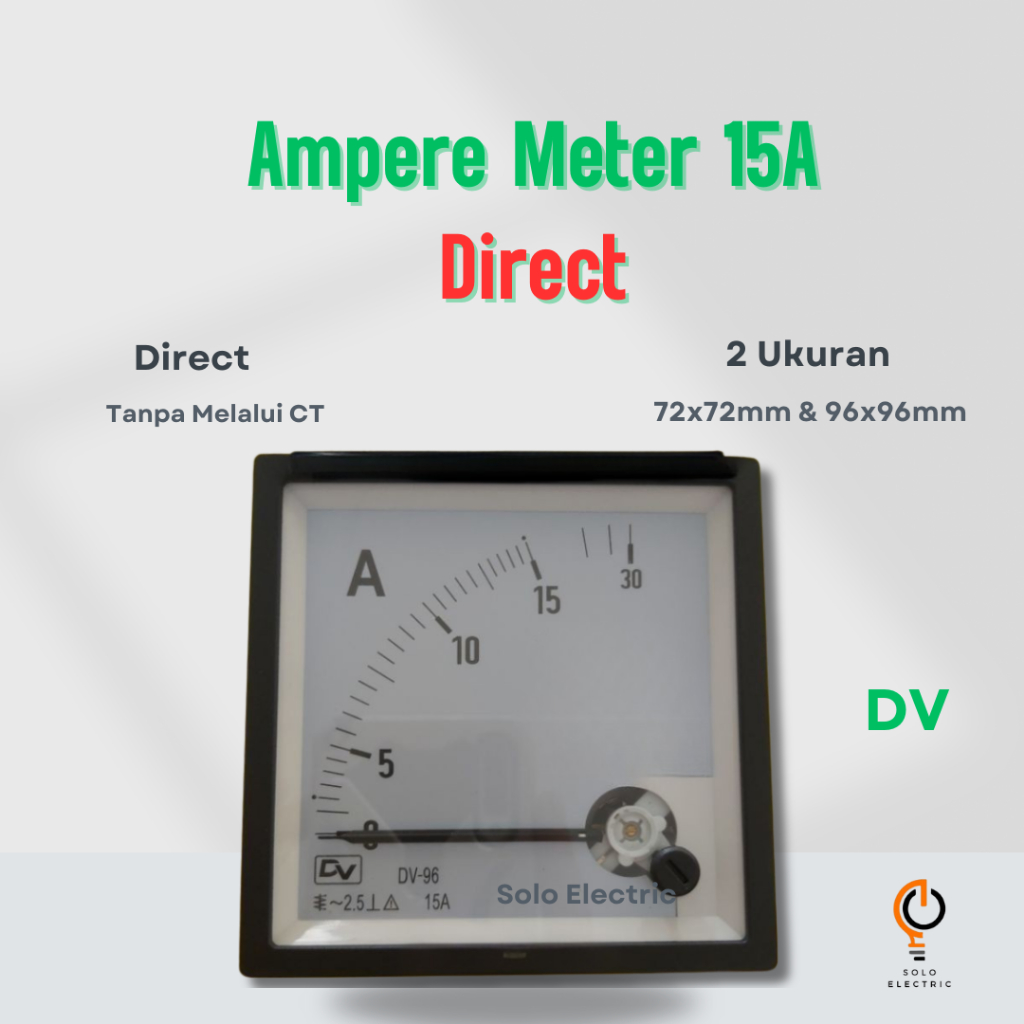 Ampere Meter 15A DIRECT / Ampere Meter Non CT