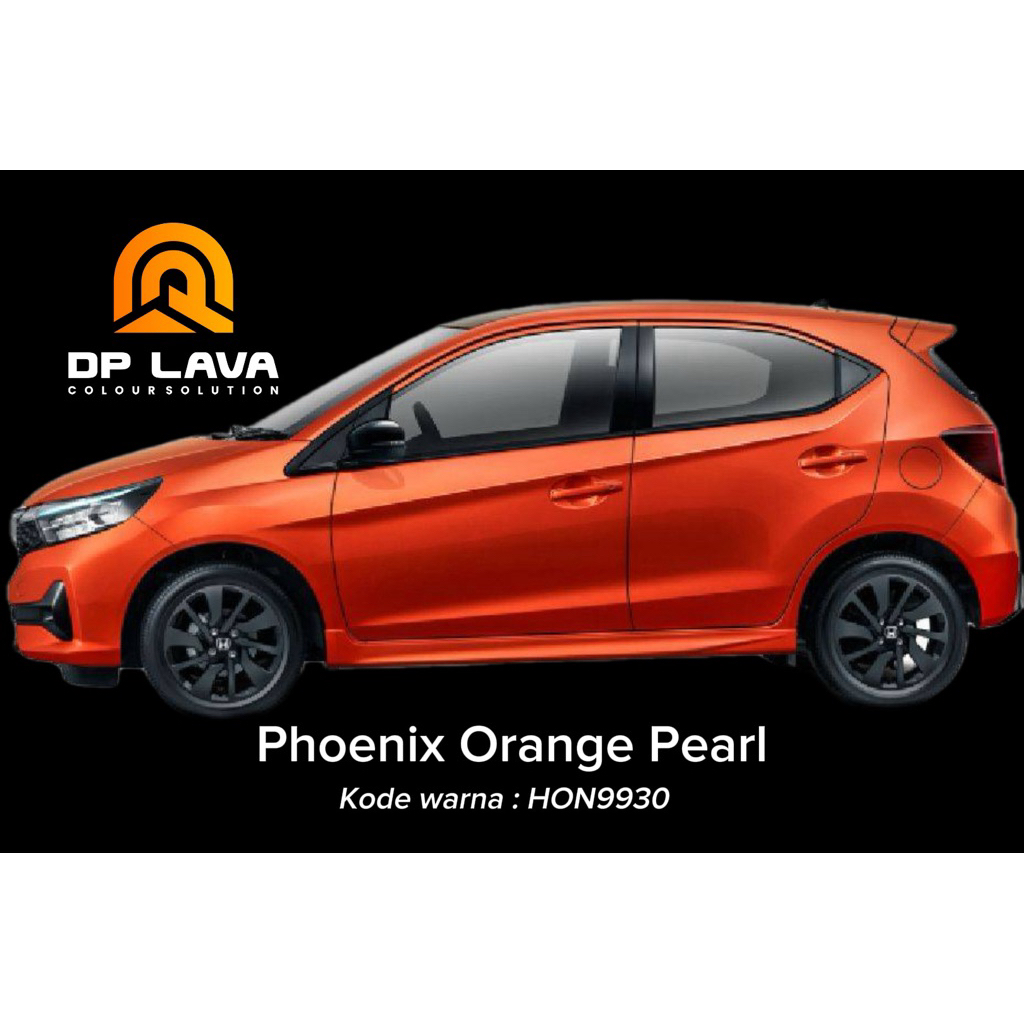 Phoenix orange pearl ( cat pabrikan honda ) honda brio