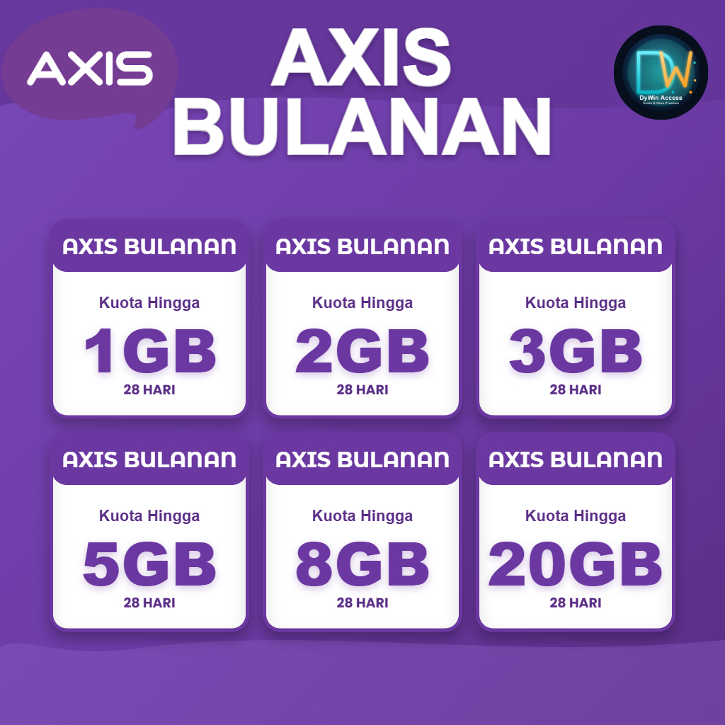 PAKET DATA INTERNET AXIS BULANAN JUMBO|28 HARI