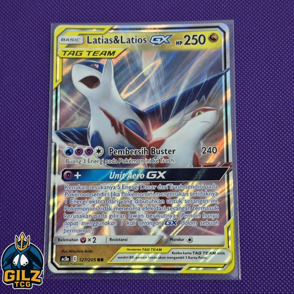 Kartu Pokemon Latias & Latios GX Tag Team 127/205