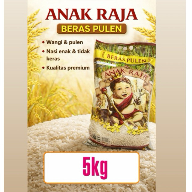 (5kg)beras anak raja premium||beras premium||beras anak raja||beras keluarga