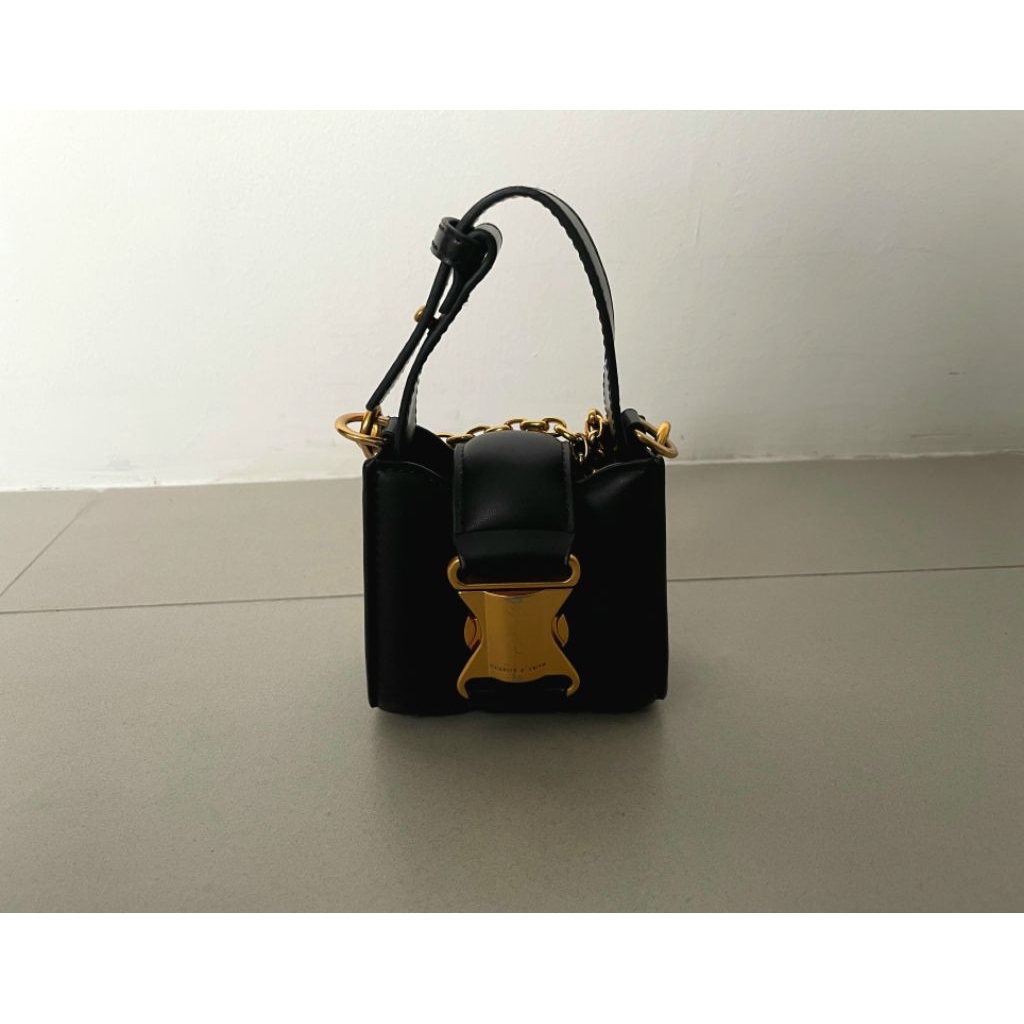 Tas Mini Hand Bag C&K Selempang Tali Rantai Clutch Kondangan Pesta Mewah Preloved