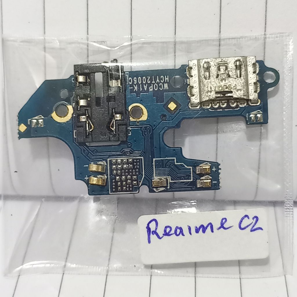 Konektor Cas/Papan Cas ORI Copotan Realme C2 | Konektor Cas Sudah Tes Normal