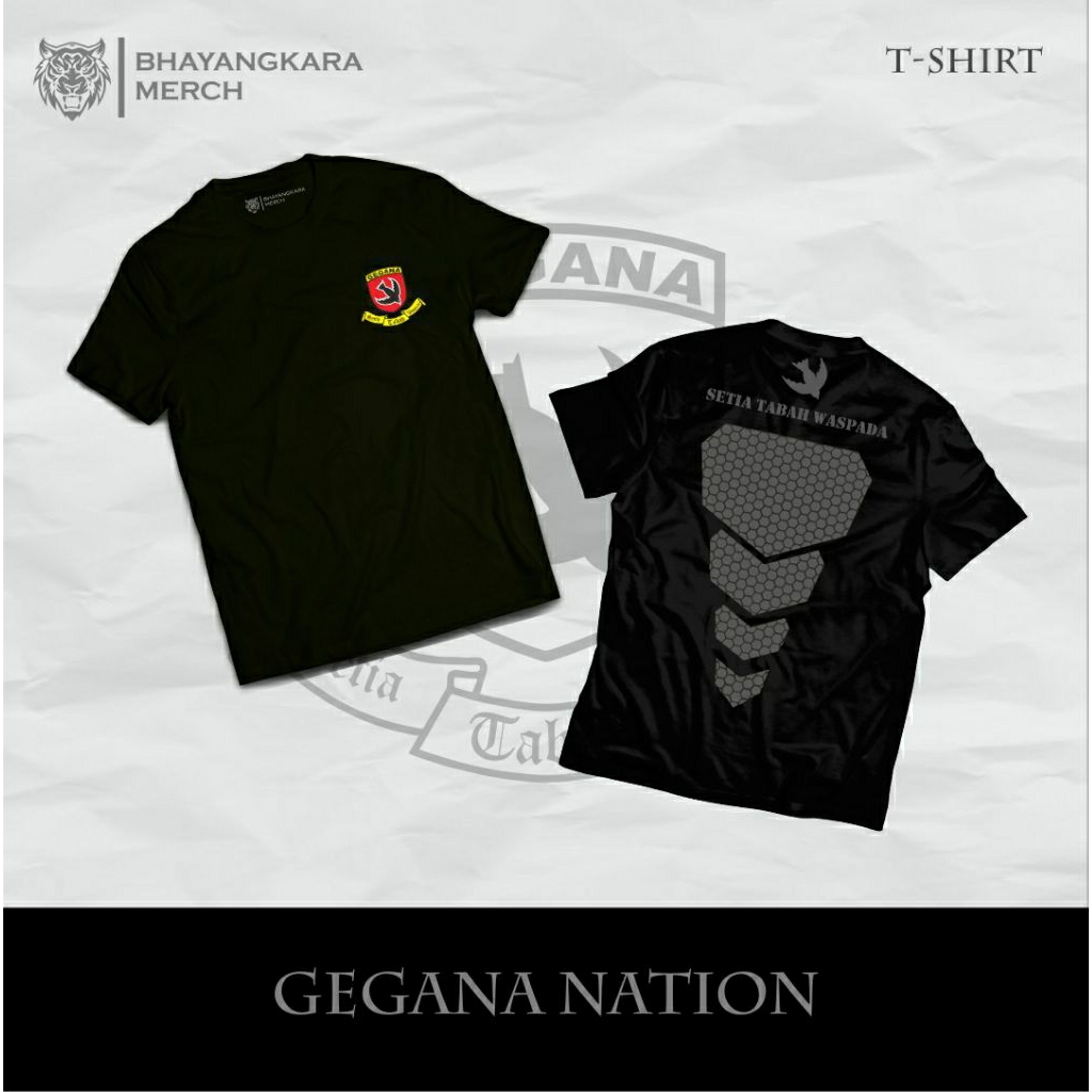 [COD] T-SHIRT TACTICAL GEGANA NATION || KAOS TACTICAL GEGANA NATION || BAJU GEGANA || BAJU POLISI GE