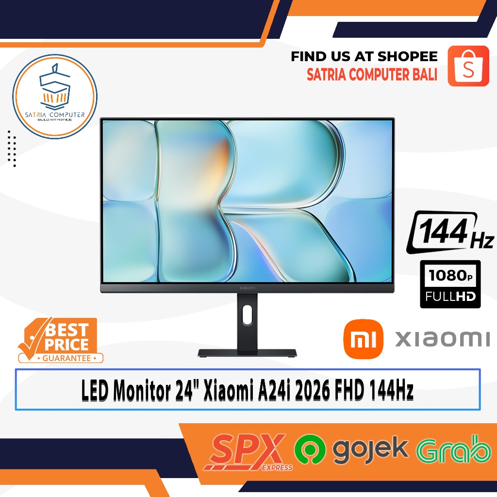 LED Monitor 24" Xiaomi A24i 2026 FHD 144Hz Garansi Resmi
