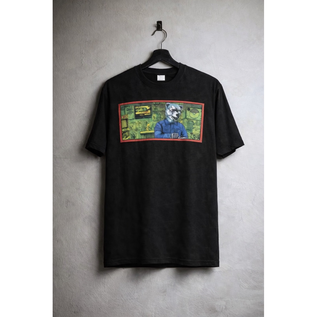 Kaos Band MAN WITH A MISSION Japan Original Tee Hitam Streetwear J-Rock Anime Style Unisex Premium |