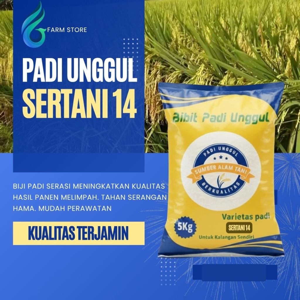 Bibit Padi SERTANI 14 Kemasan 5kg