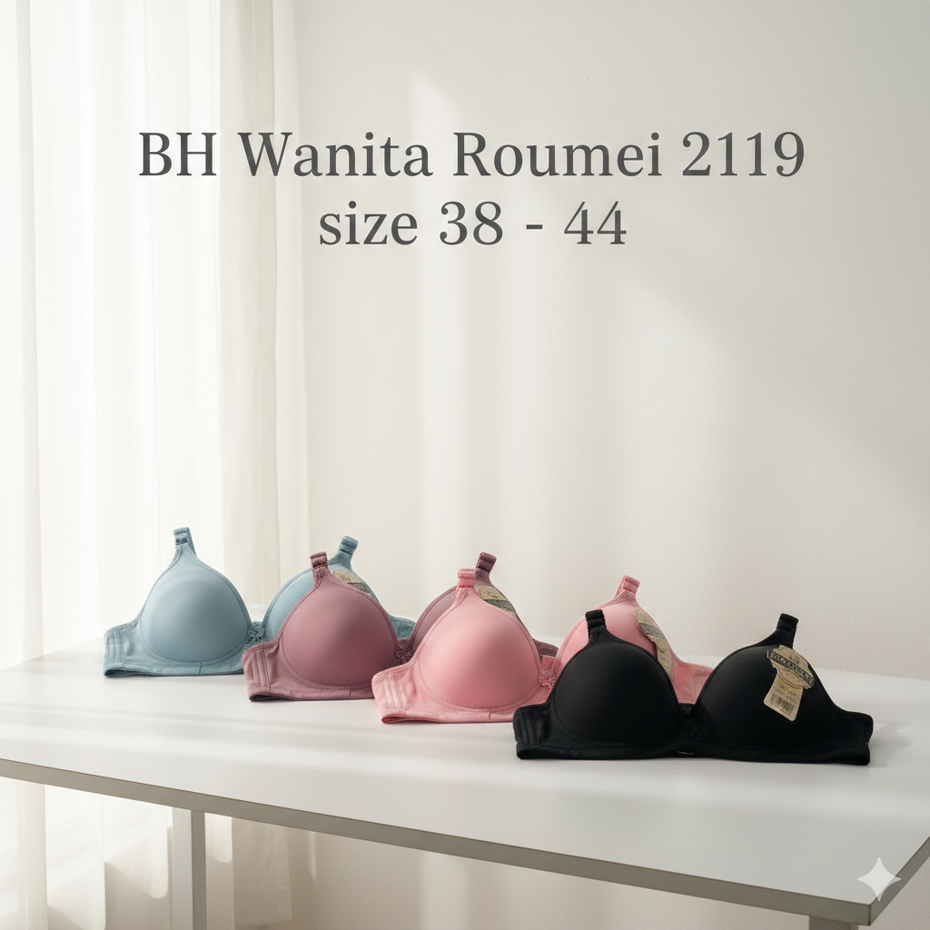 BH Wanita Roumei Kait 3 | Bra Motif Polos | Bh Wanita Murah | BH Motif Polos