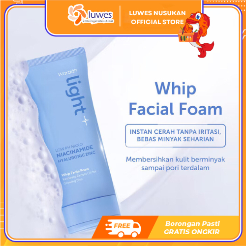 Wardah Lightening + Whip Facial Foam Sabun Pencuci Muka 100ml