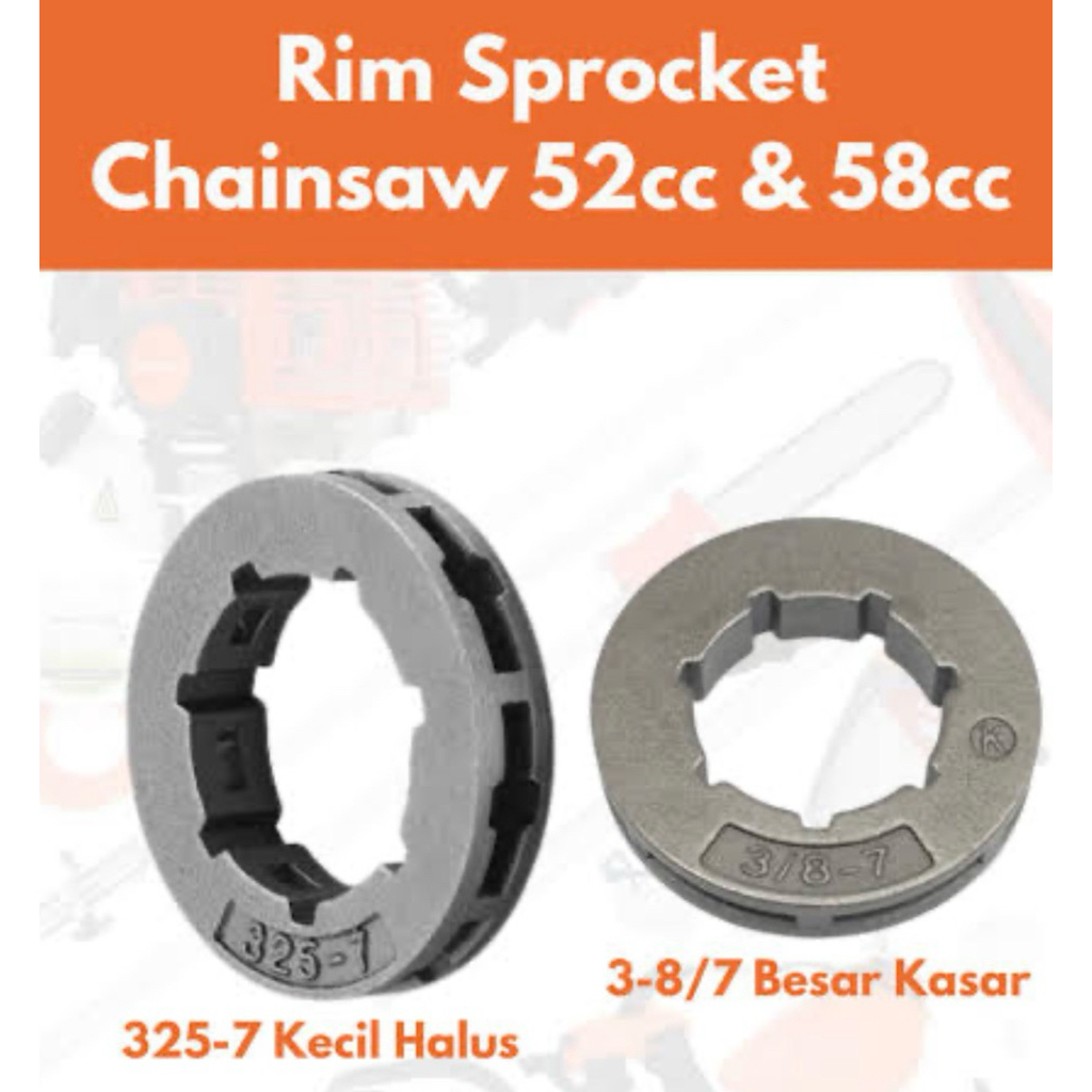 cincin sproket halus dan kasar untuk sinso kecil mini