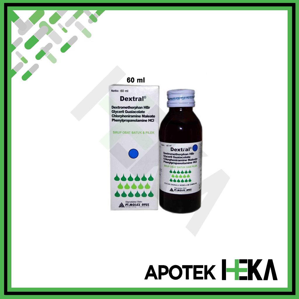 Dextral Syrup 60 ml - Sirup Obat Batuk dan Pilek [BOGOR]