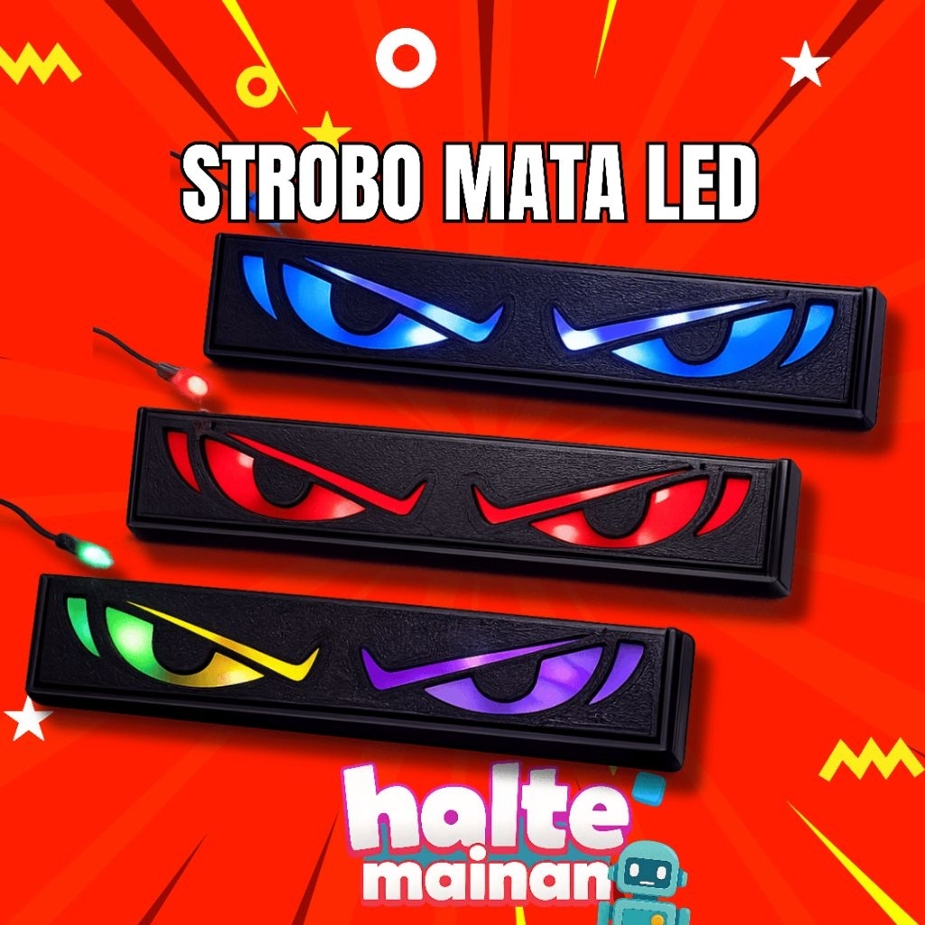 Lampu StroboMata Moniatur Bus | Lampu Mata Miniatur Bus LED dengan Efek Kedipan Realistis