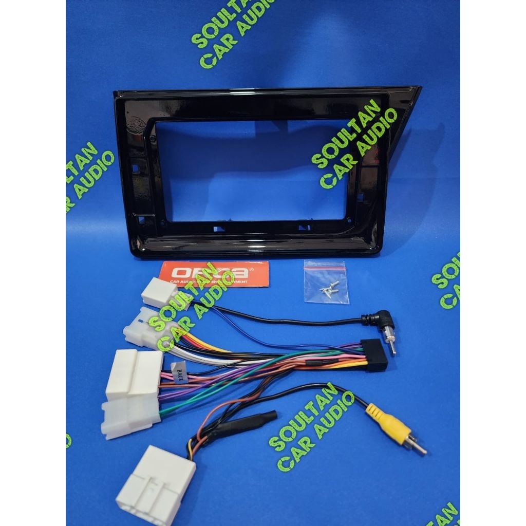 Frame head unit android 10 inch mobil toyota sienta