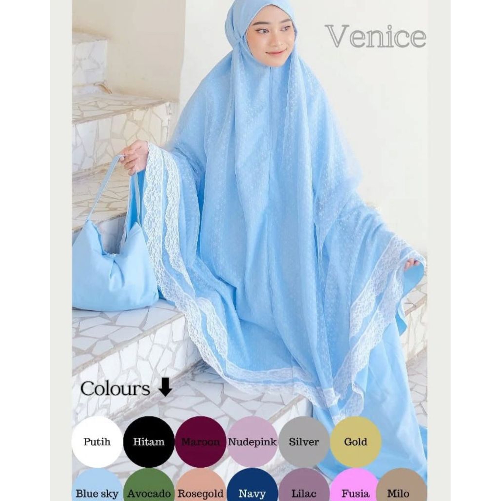 FREE BOX MUKENA VENICE ORIGINAL DALANOVA | MUKENA CANTIK TERBARU | MUKENA MEWAH MURAH | MUKENA TULLE