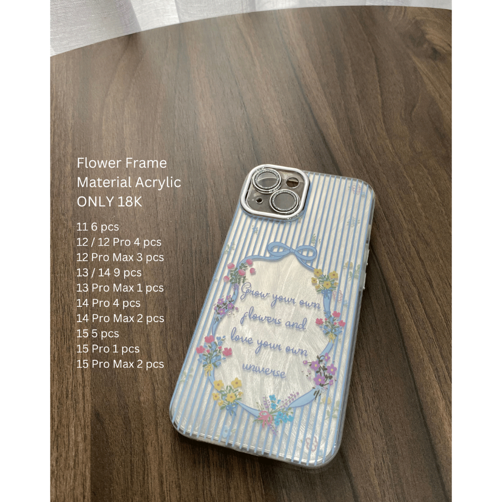 ON SALE Flower Frame Iphone Case Acrylic