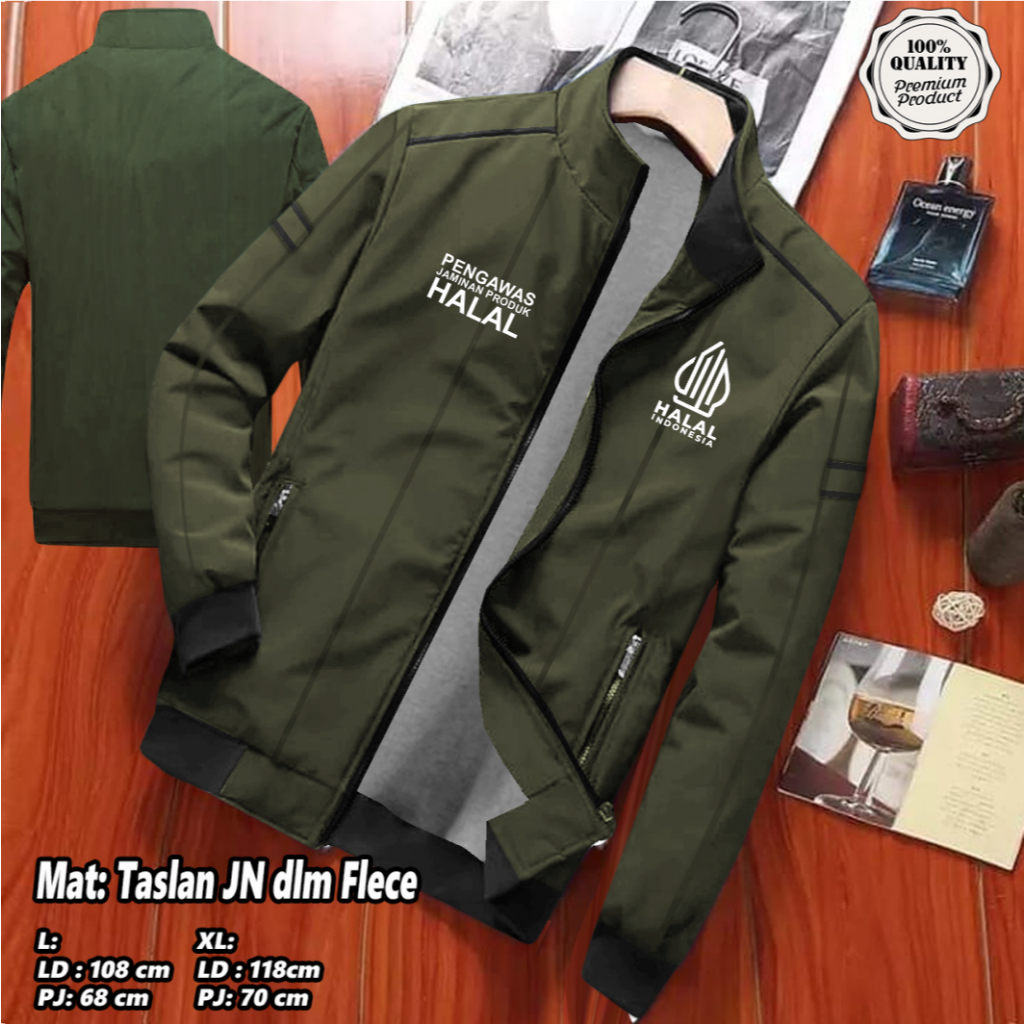 JAKET HALAL PARASUT 2026 TERBARU / JAKET HALAL CUSTOM SABLON / JAKET PARASUT HALAL / JAKET PENGAWAS 