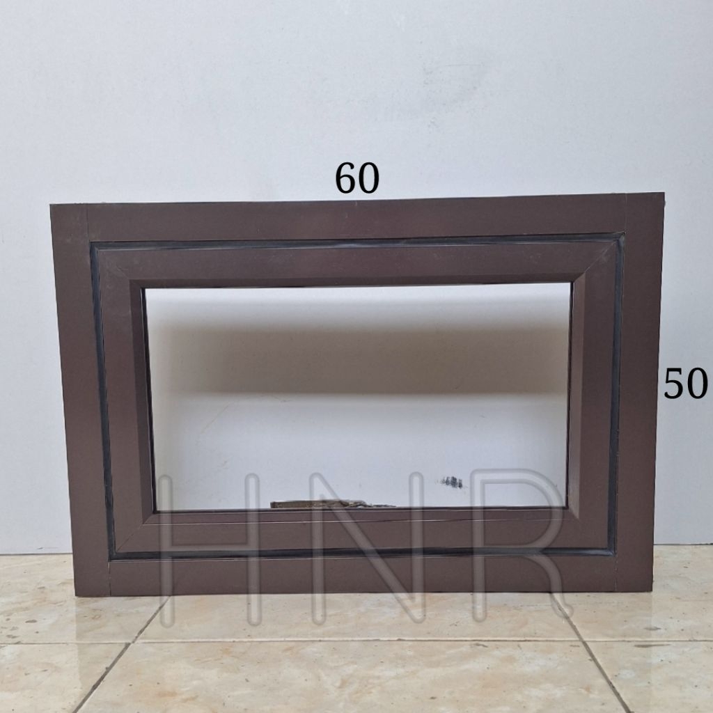 Jendela Boven Aluminium 60x50 (Grastis Packing Kayu)