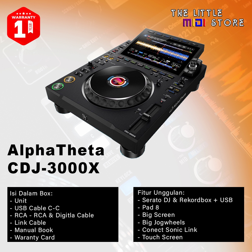 Pioneer DJ CDJ-3000X CDJ3000X CDJ 3000X | Profesional DJ Performance