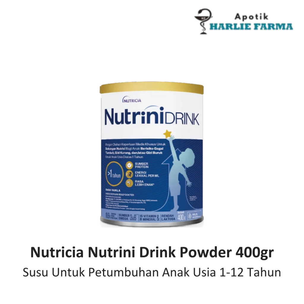NutriniDrink Powder Vanilla 400gr - Susu Bubuk Anak Formula 1-12 Tahun