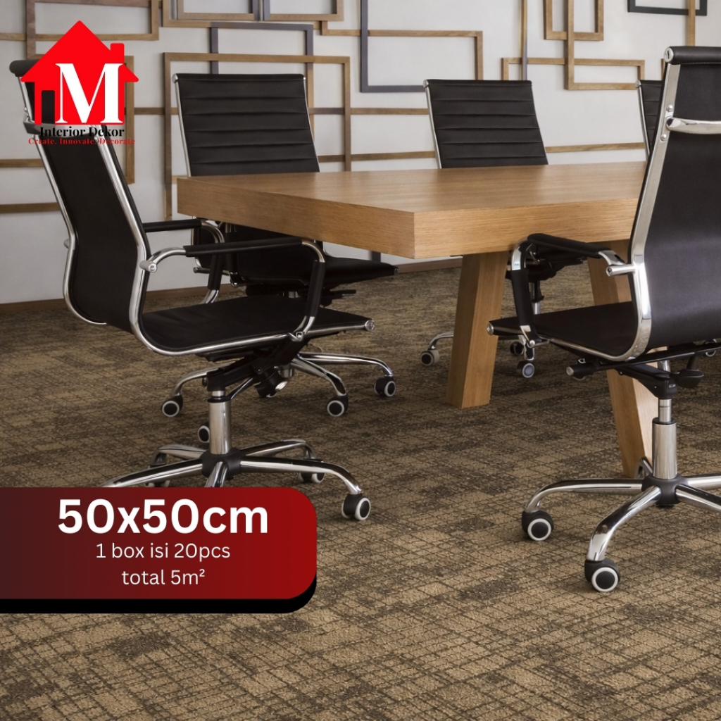 MDEKOR - Karpet Condo Motif | Karpet Tile Untuk Kantor Per Box