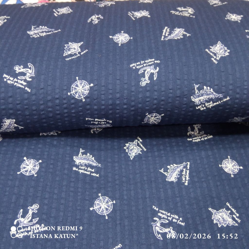 KAIN COTTON KRINGKEL MOTIF JANGKAR KAPAL