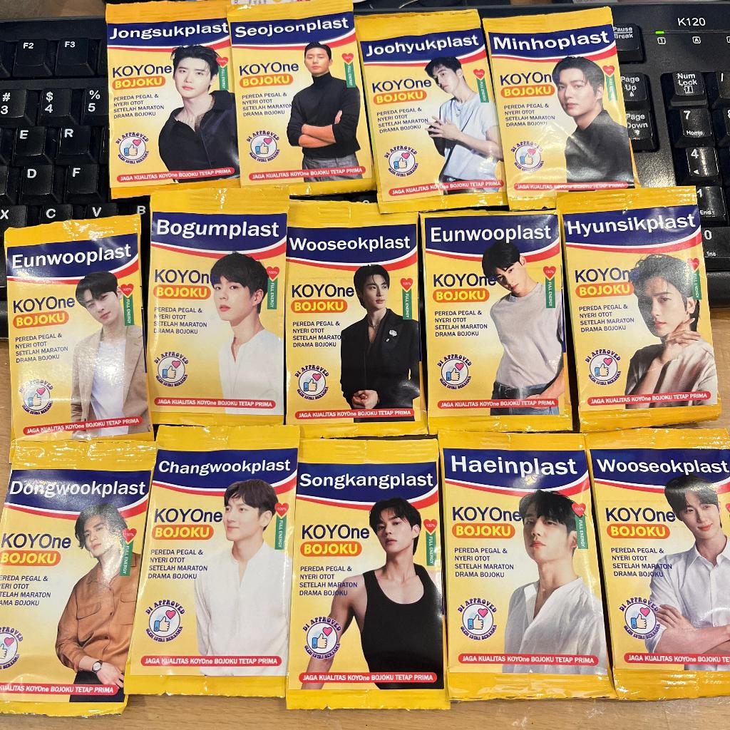 JOMPO STARTER KIT Korean Actor K-Drama Koyo Plester Vitamin C Sticker + KOYOne Bojoku KoreanActorpla