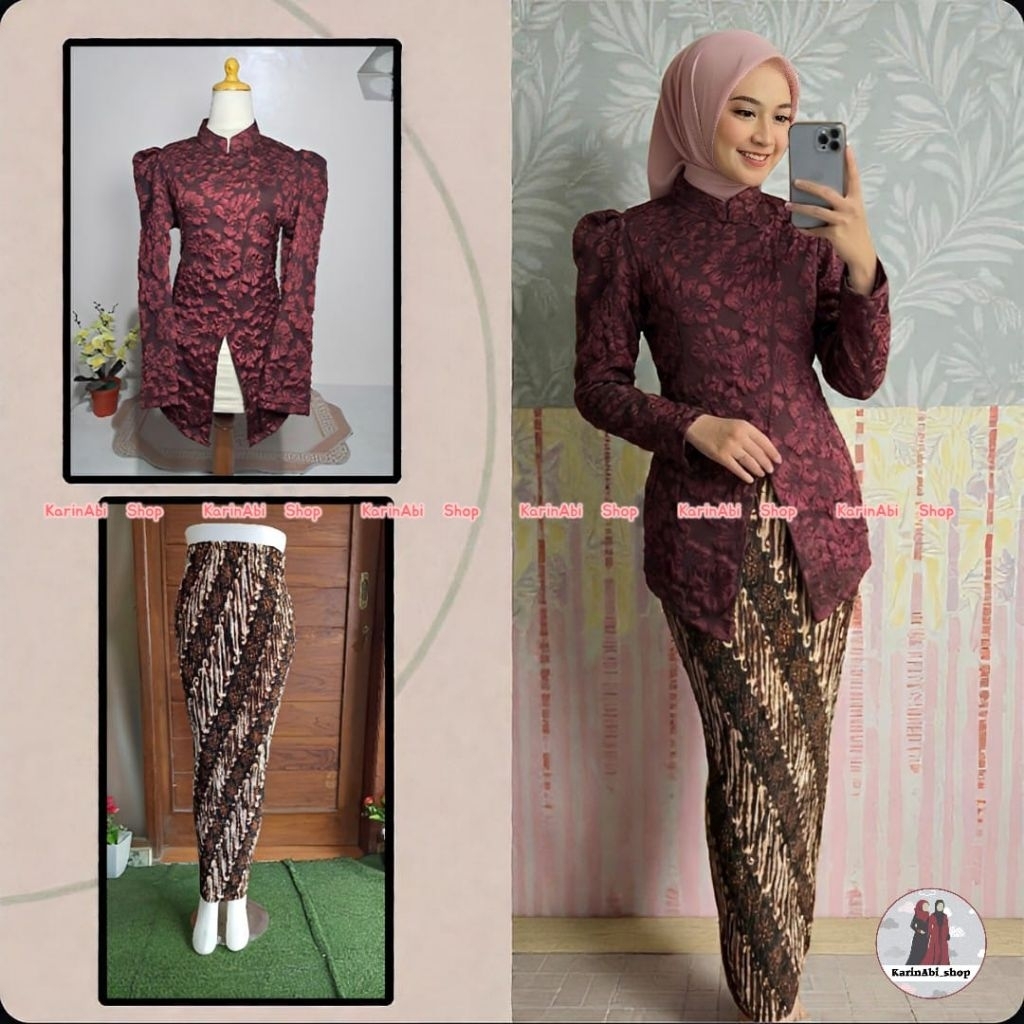 kebaya janggan LD 150 super jumbo premium Jaguar fukuro / atasan kebaya janggan / size standar sampa