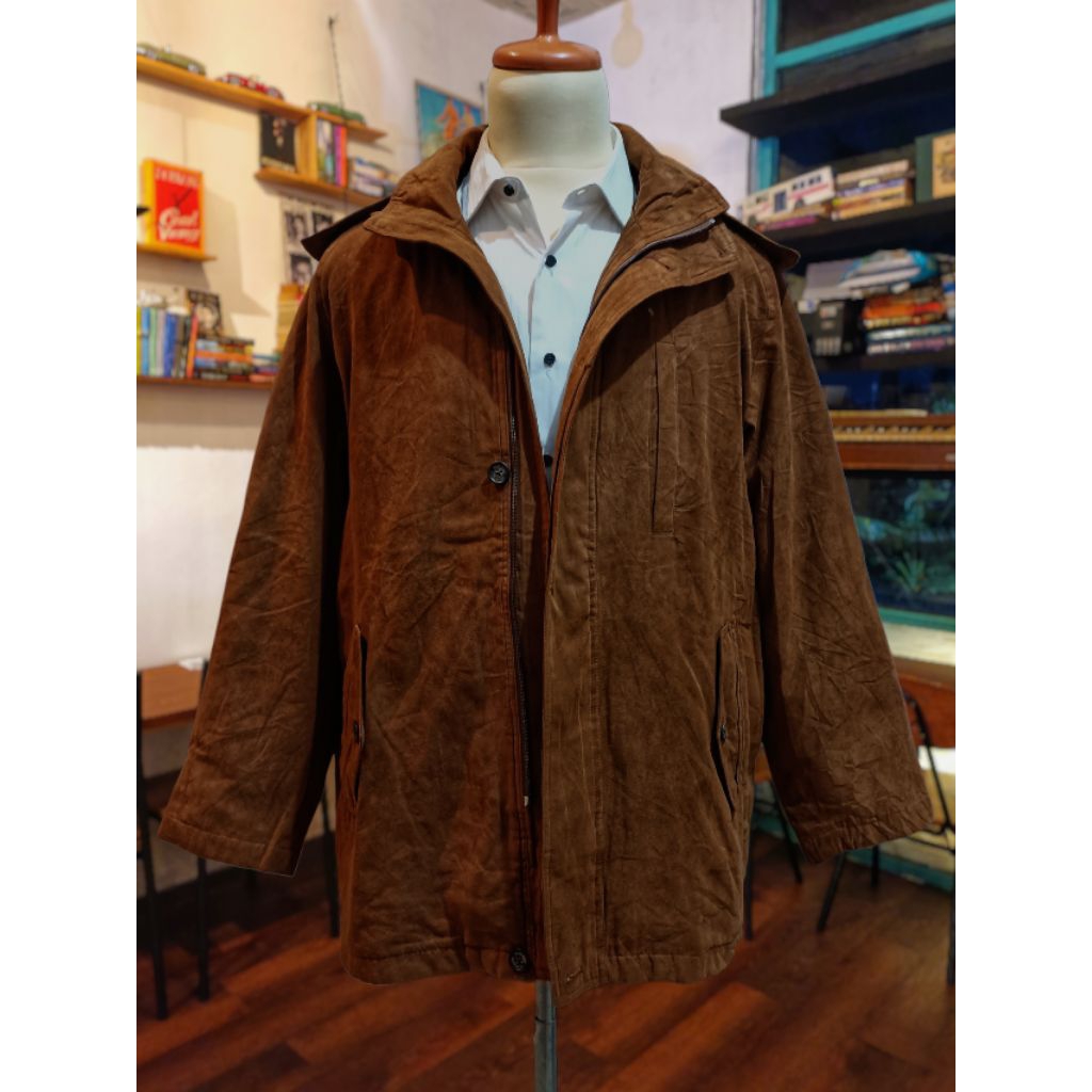 Coat Jaket Suede Jaket Pria