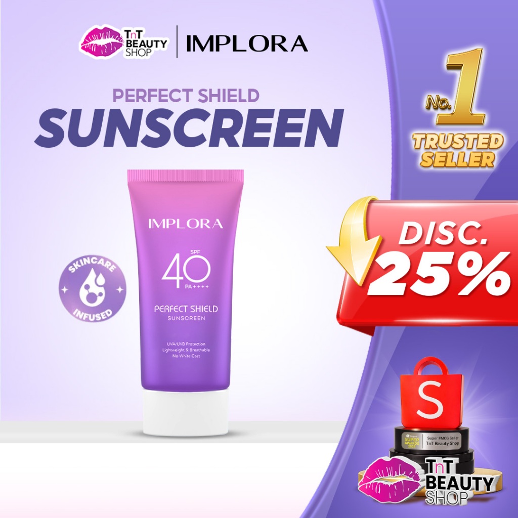 Implora Perfect Shield Sunscreen Spf40 PA++++ 50ml | TnT Beauty Shop