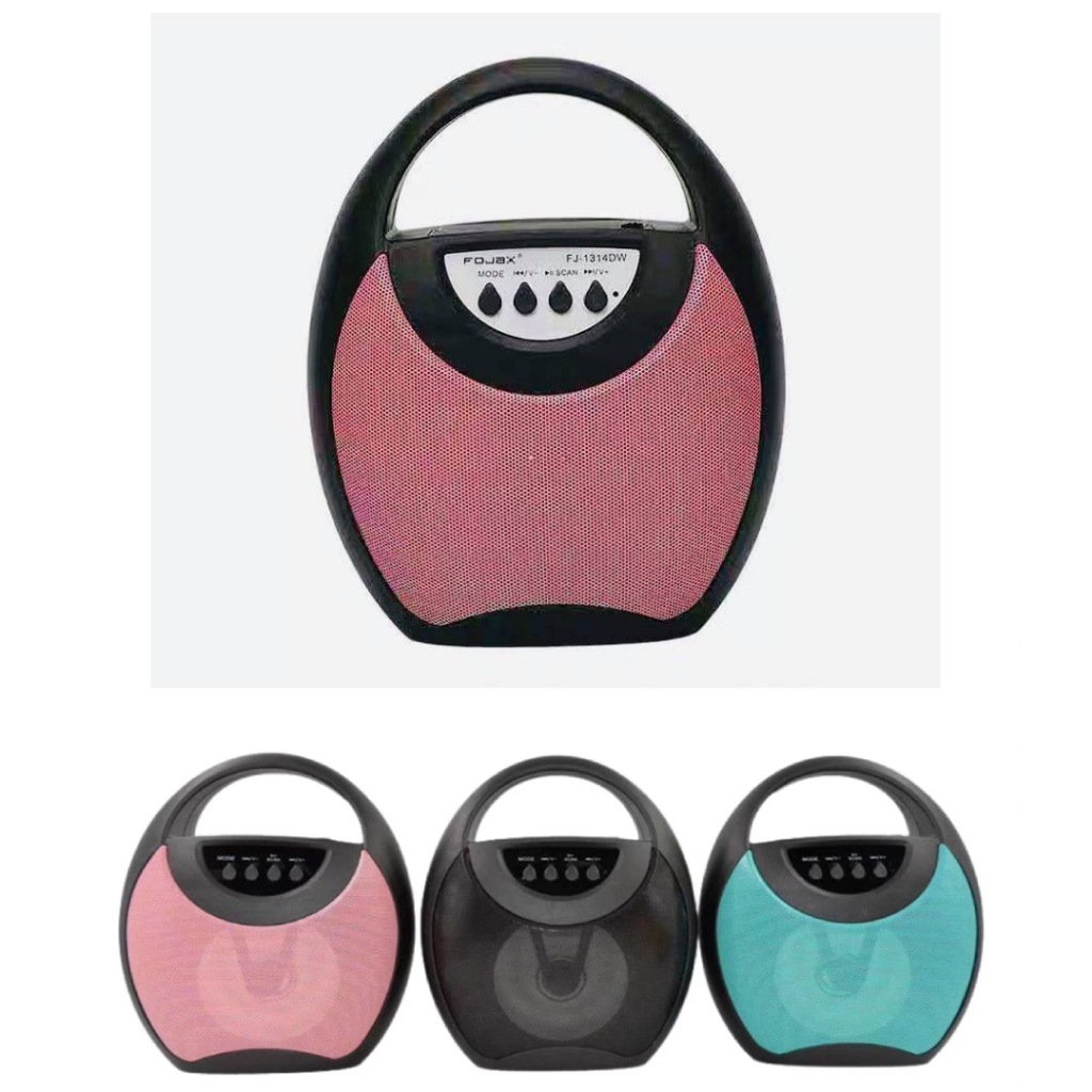 Speaker Bluetooth Fojax Karaoke Super Bass Portable FJ-1314DW - Grosir JKT