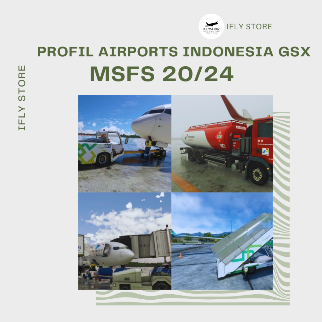 Profil Airports Indonesia GSX Pro MSFS 2020/2024 Microsoft Flight Simulator