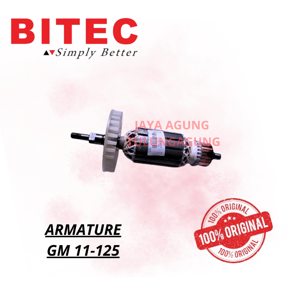 BITEC ARMATURE GM 11-125L / ANGKER BITEC GM 11-125 / ROTOR MESIN GERINDA BITEC GM 11-125