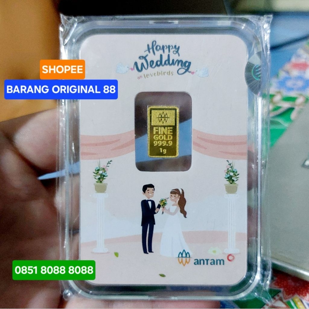 KADO PERNIKAHAN SIMPEL MEWAH PALING BERKESAN JAKARTA BUKA 24 JAM 1 GRAM ASLI ORIGINAL UCAPAN HAPPY W