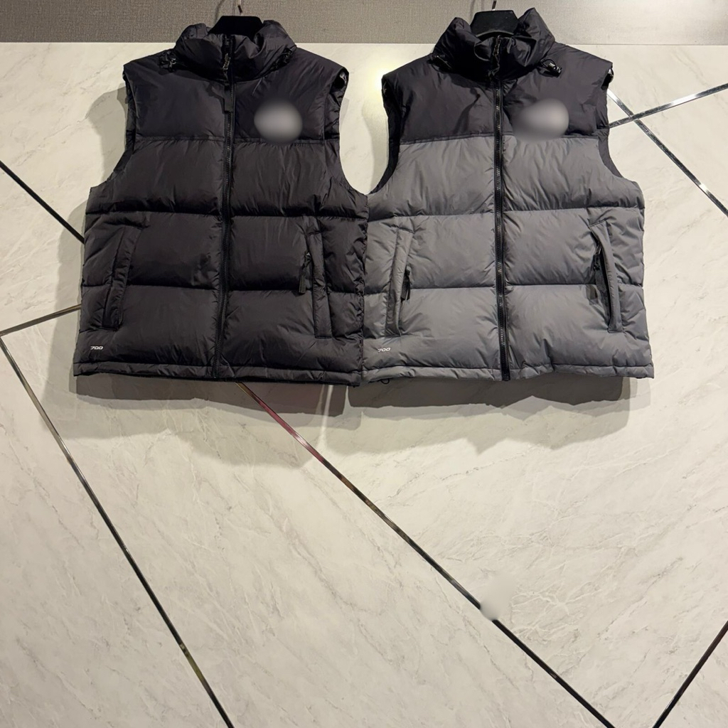 TNF Rompi Vest Retro Nuptse 700 Black Grey