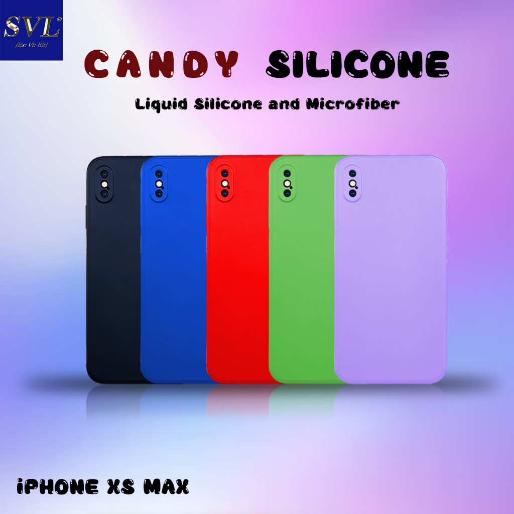 Iphone XS MAX Candy Case MICROFIBER SUEDE Casing Silikon