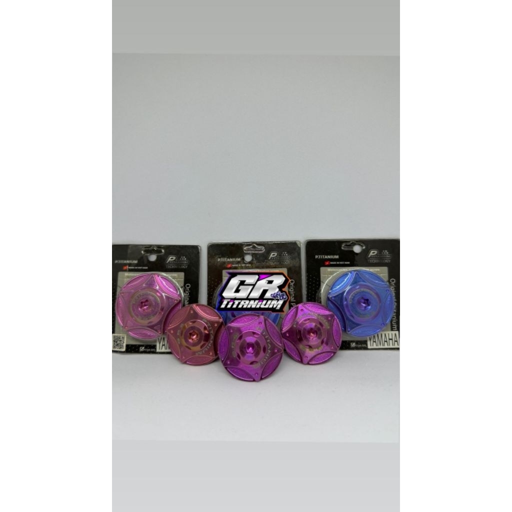 Coin Filter Oli Pembuangan Titanium Original Vietnam Gr5 Yamaha & Honda