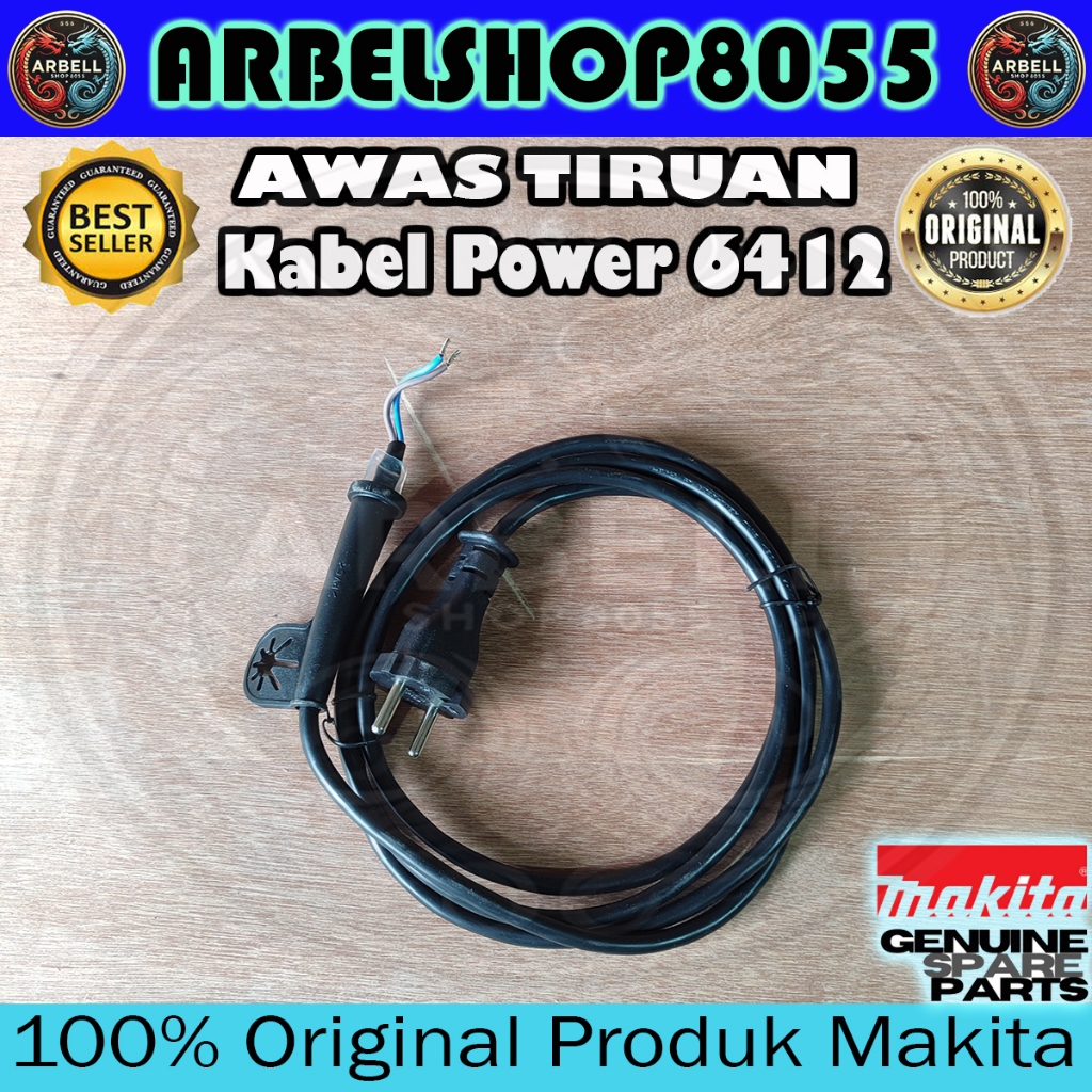 POWER SUPPLY CORD 0.75-2-2.0 MESIN BOR 10 MM MAKITA 6411 - 6412 KABEL COLOKAN 6412 - 6411 BARANG COP