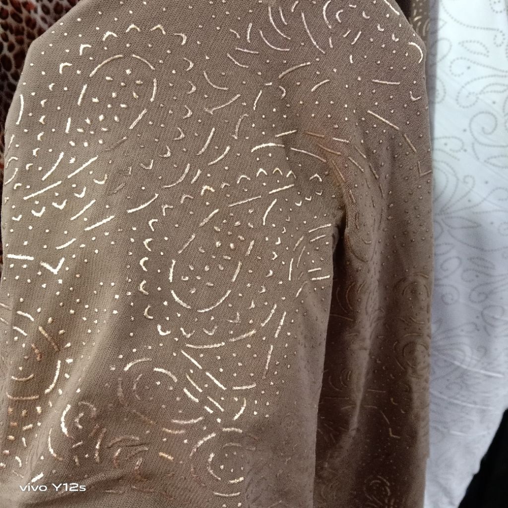 Kain Jersey Motif Timbul / Harga / 0.5m / Kain Jersey Motif Timbul Meteran / Bahan Jersey Motif Timb