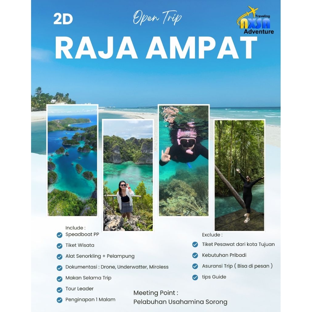 Open Trip Raja Ampat Axsa Adventure 2 Hari
