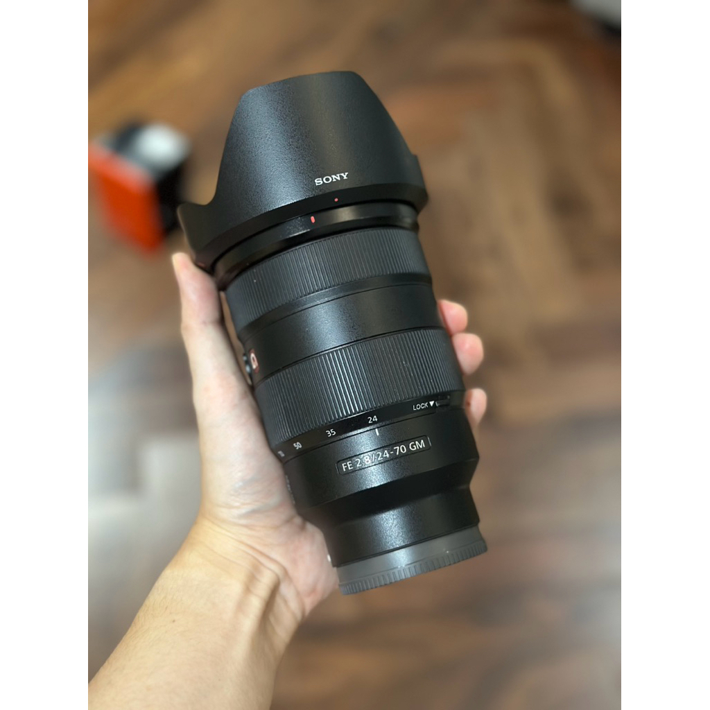 Lensa sony F24 - 70mm FE 2.8 GM G MASTER second preloved like new