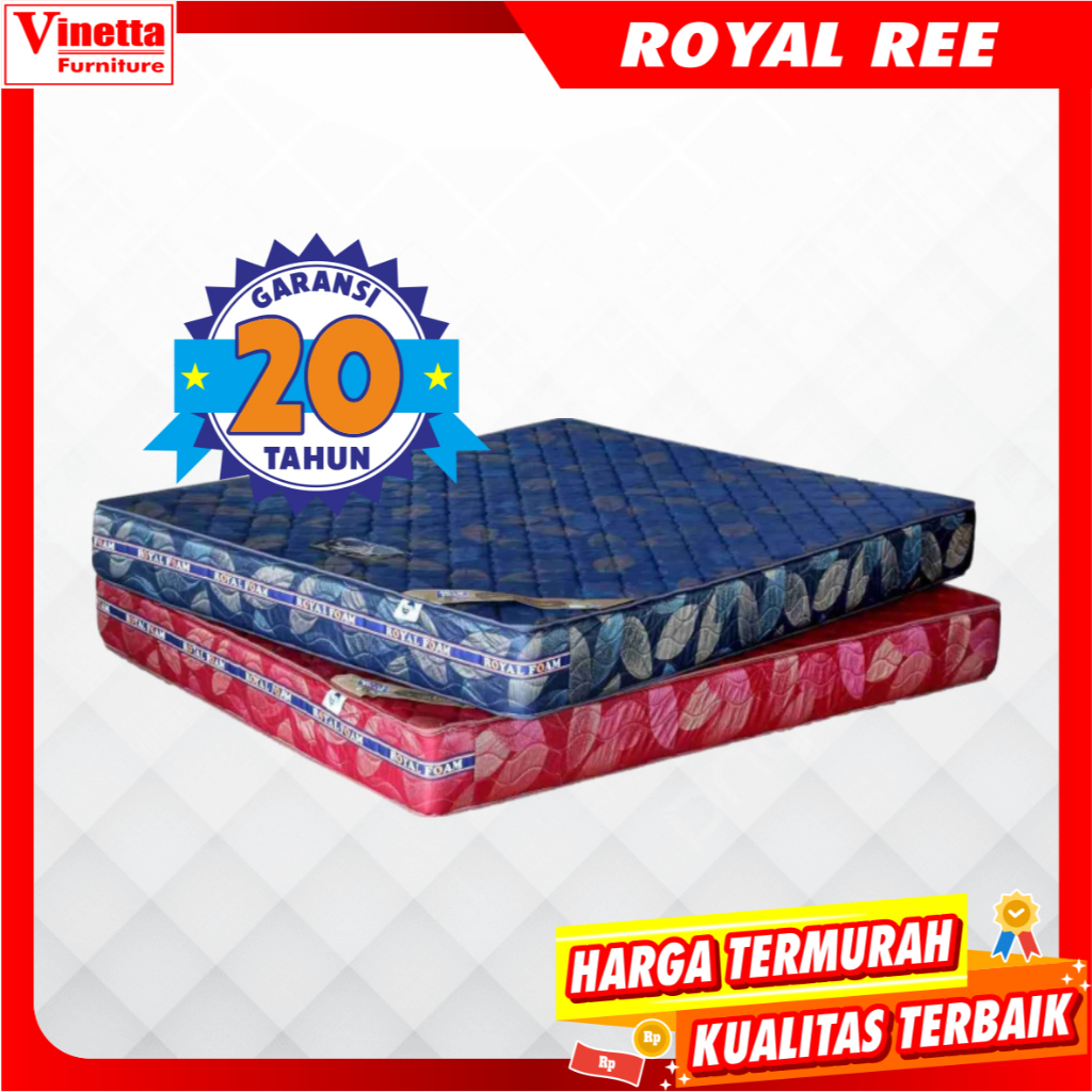 Kasur Busa Royal Foam Royal Economy Exclusive/REE Tebal 21cm Garansi 20 Tahun
