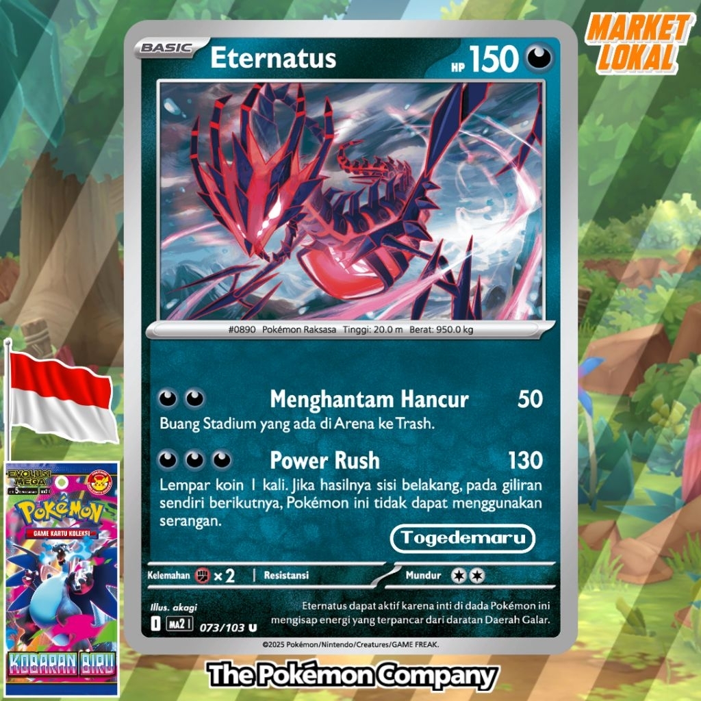 Kartu Pokemon TCG Indonesia Eternatus Ma2 073/103 U