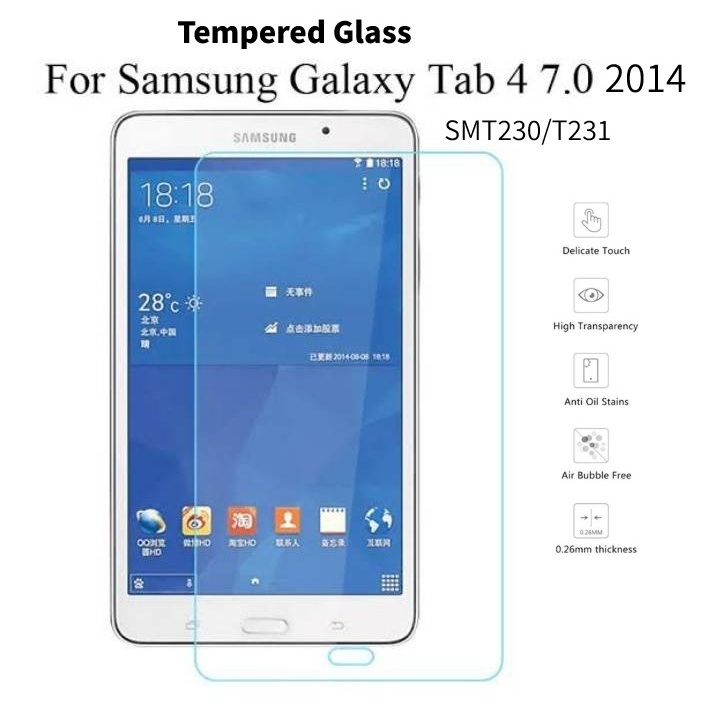 Antigores Samsung Tab 4 7"inch 2014 /T230 /T231 /T235 / tempered glass samsung tab 4 / Anti gores sa