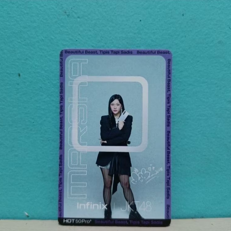 Photocard JKT48 X Infinix Hot 50pro+ Marsha Lenanthea