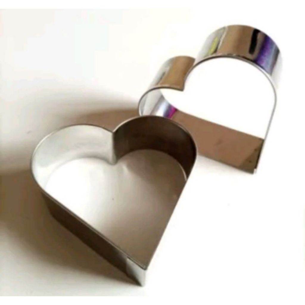 Ring Roti karakter bentuk hati love Ring cutter Cetakan kue bentuk hati ketakan kue lebaran