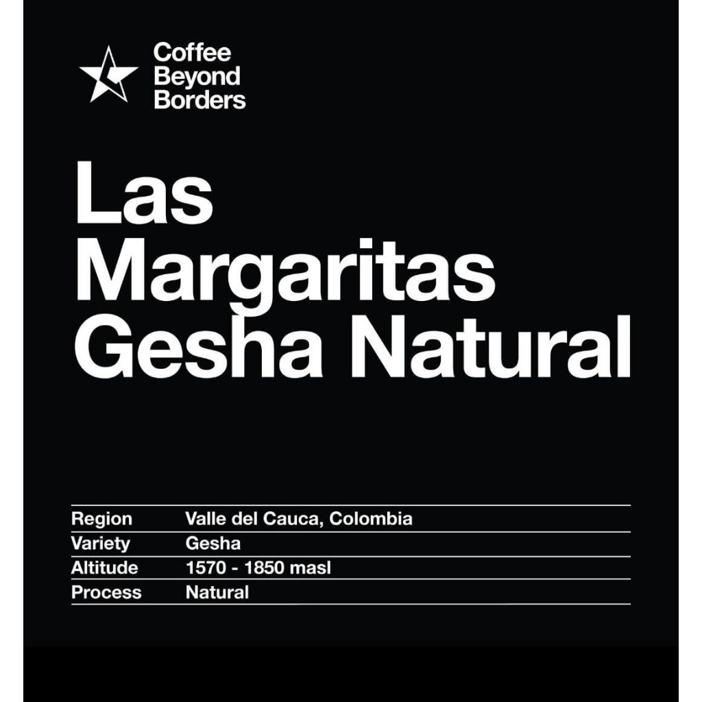 Arabica Green Beans - Colombia CGLE Las Margaritas Gesha Natural