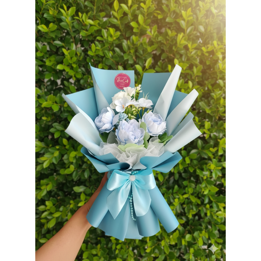 Buket Bunga 3 Tangkai/ Artifisial/ Bunga Mawar/ Valentine/ Buket Uang/ Buket Murah Surabaya
