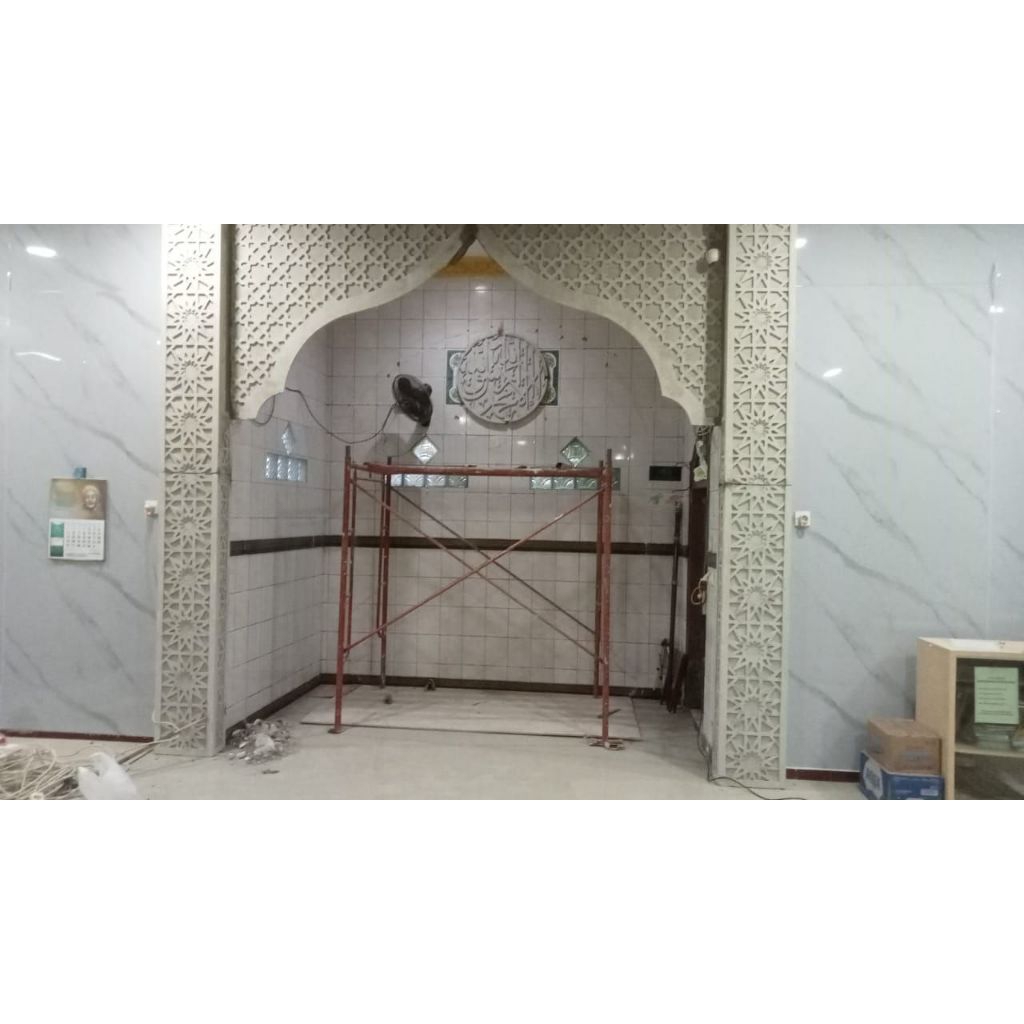 mihrab grc krawangan berkelas untuk masjid ramadhan
