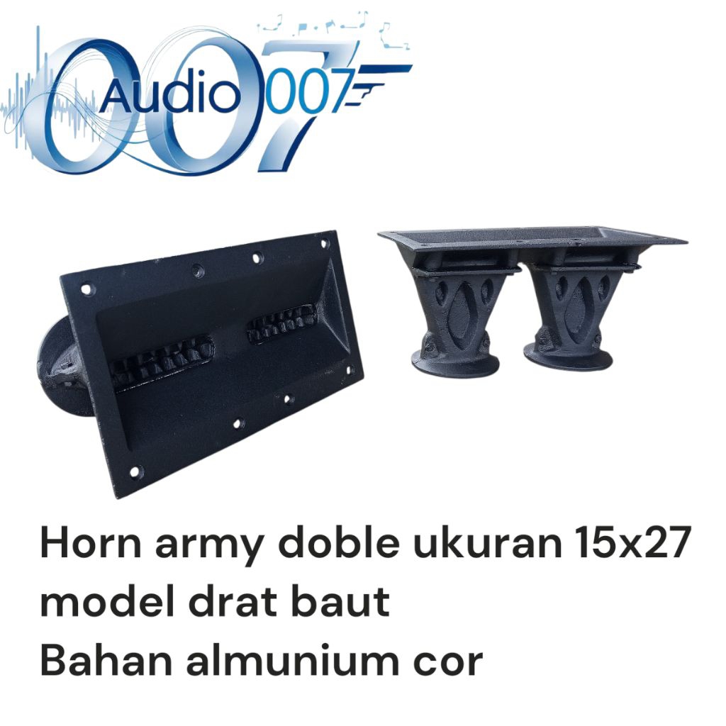 horn tweeter ukuran 15x27,horn army doble,horn tweeter,horn tweeter bahan almunium
