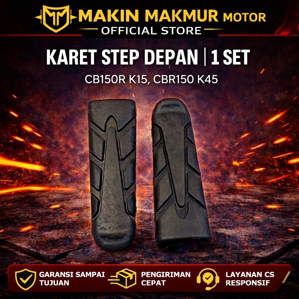Karet Barstep Depan CB 150 R ,CBR 150 OLD ,Footstep Depan Motor